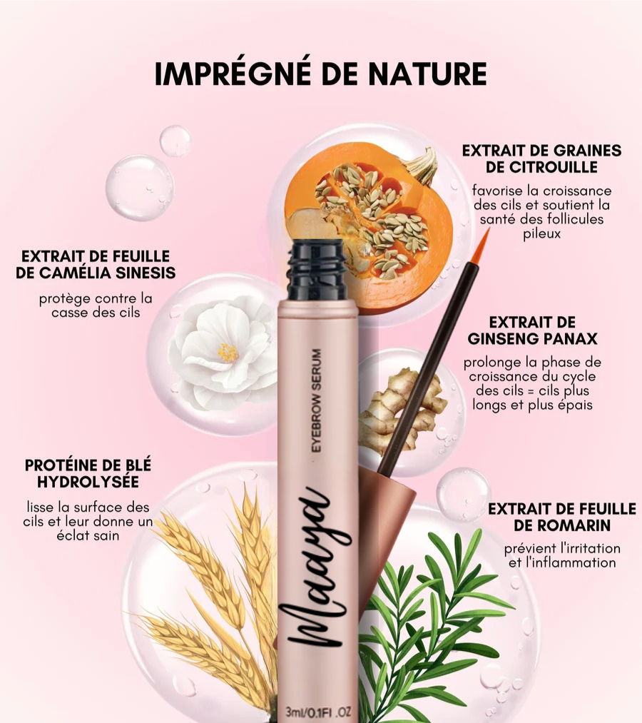 Maaya – Sérum Cils : Force, Croissance et Beauté